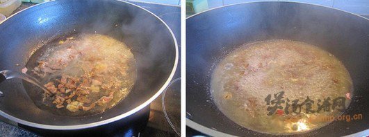 肉丝上汤紫背菜的做法