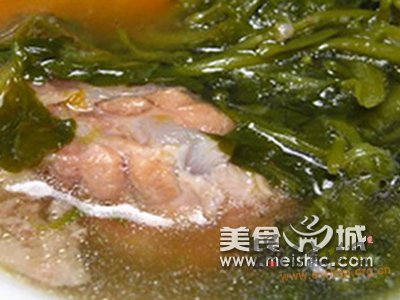 猪骨菠菜汤的做法