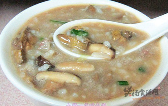 香菇鸡胗粥的做法