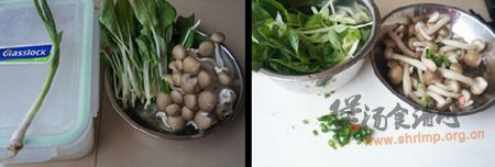 蟹味菇青菜汤的做法