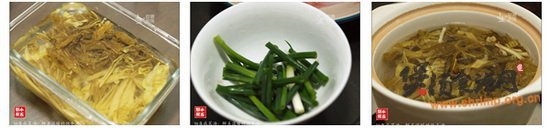 佃鱼咸菜汤的做法