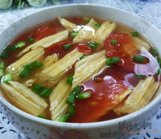 腐竹西红柿汤的做法