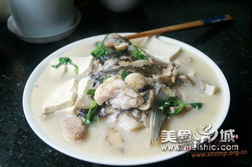 菌菇鱼头汤的做法