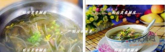海带豆芽肉丝汤的做法
