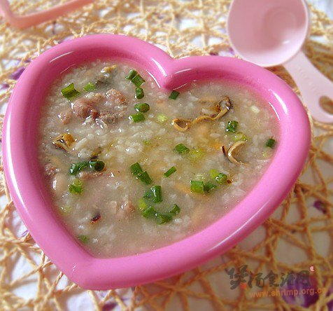 淡菜花生咸骨粥的做法
