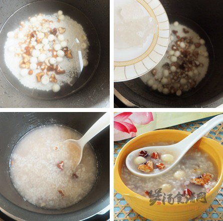 菱角莲子芡实粥的做法
