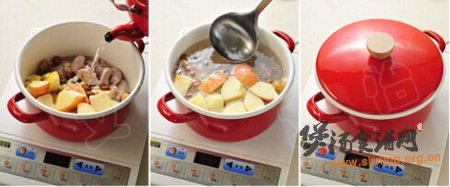 (图)苹果雪梨瘦肉汤的做法