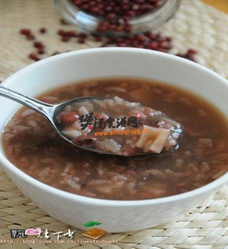红豆糖藕粥的做法