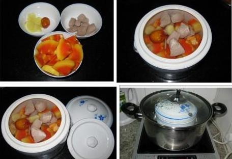 木瓜炖瘦肉的做法