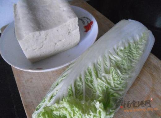 大白菜炖豆腐的做法