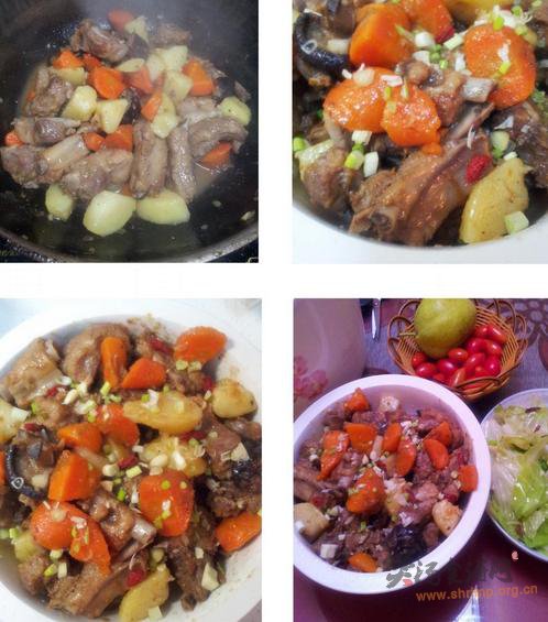 胡萝卜土豆炖排骨的做法