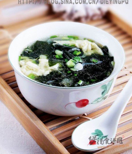 裙带菜蛋花汤的做法