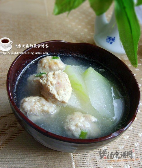 肉圆冬瓜汤的做法