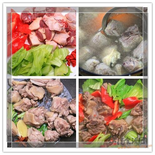 芥菜胆煲鸭腿的做法