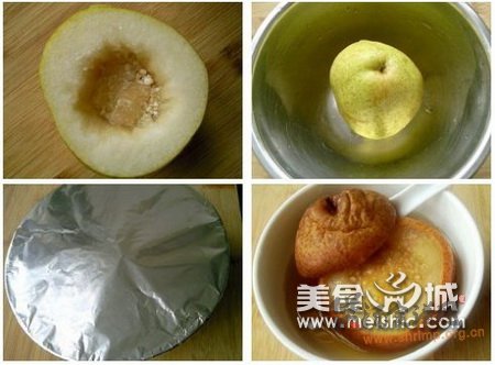 (图)冰糖川贝炖雪梨的做法