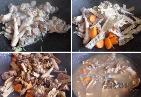 笋干炖鸡的做法
