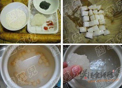 麦馍山药粥的做法