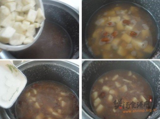红豆山药粥的做法