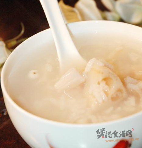 莲藕糯米粥的做法
