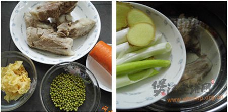 绿豆银耳猪骨汤的做法