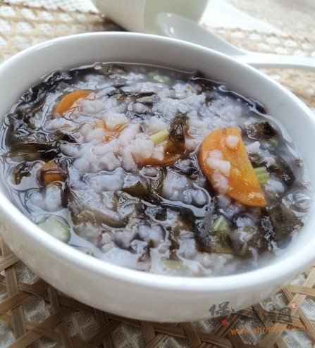 紫菜减肥粥的做法
