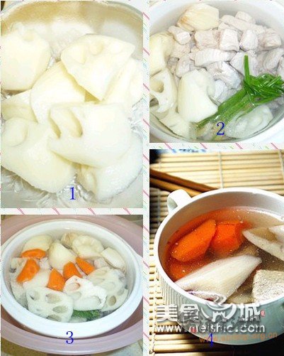 莲藕瘦肉汤的做法