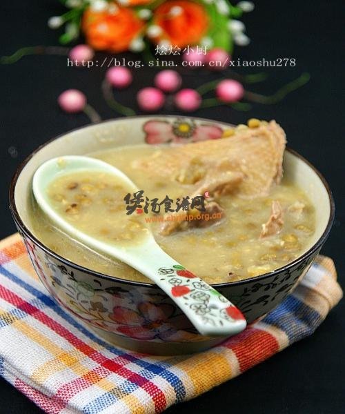 绿豆乳鸽汤的做法