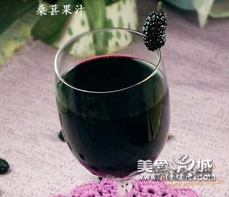 桑葚果汁的做法