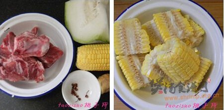 龙骨玉米冬瓜煲的做法