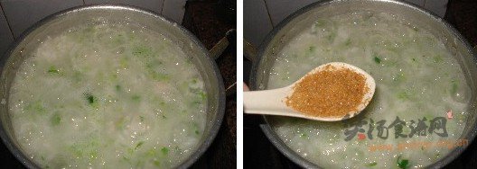 猪肝芹菜瘦肉粥的做法