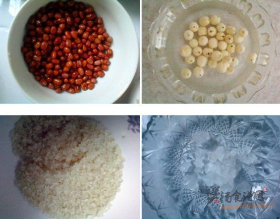 冰糖红豆莲子粥的做法