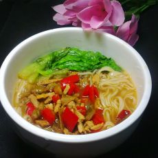酸菜肉丝面的做法