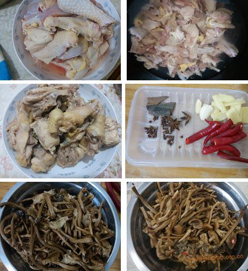 茶树菇炖鸡汤的做法