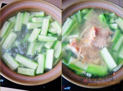 丝瓜浸鸡的做法