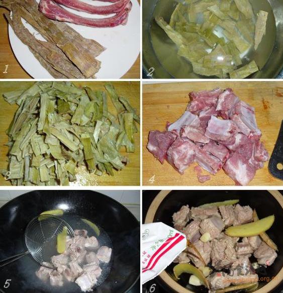 笋干炖子排的做法