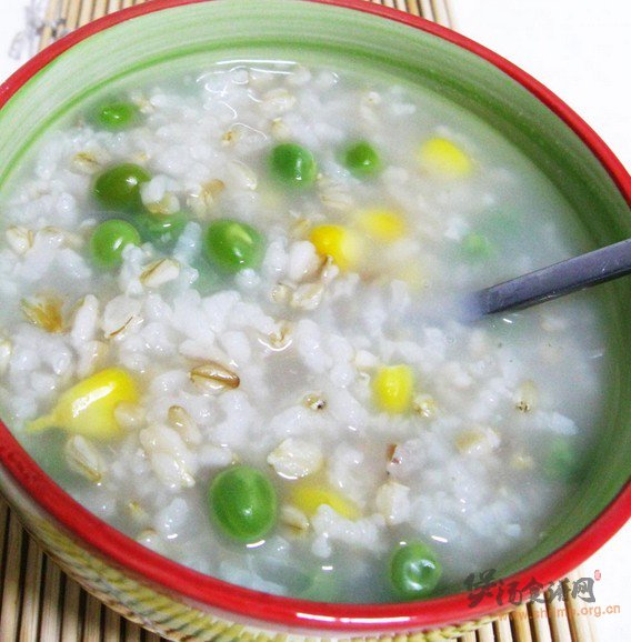 豌豆麦片粥的做法