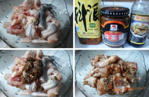 瓦罐煲沙茶鸡的做法