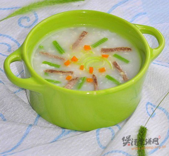 牛肉芹菜粥的做法