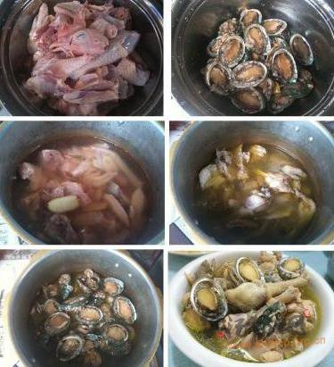 土鸡炖鲍鱼的做法