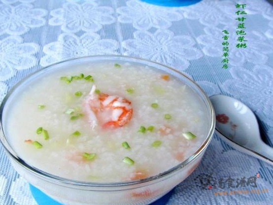虾仁甘蓝泡菜粥的做法