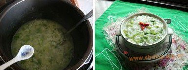 清香生菜粥的做法