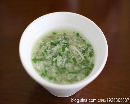 青菜雪花蛋汤的做法