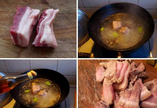 南瓜炖五花肉的做法