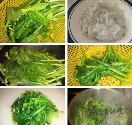 白饭鱼菠菜汤的做法