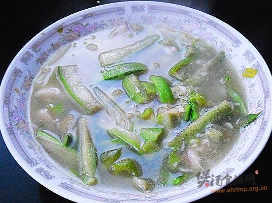 虾皮炖丝瓜的做法