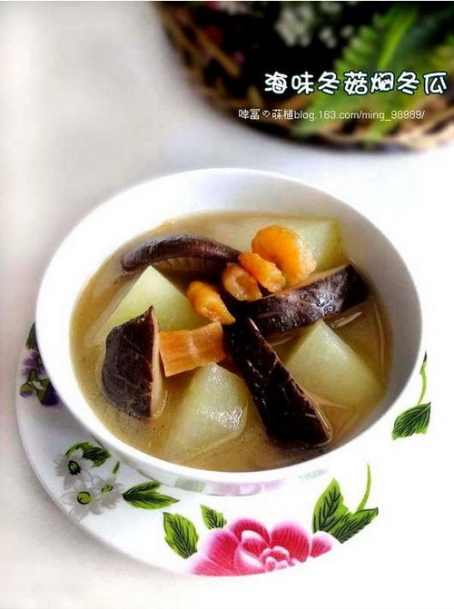海味冬菇焖冬瓜的做法