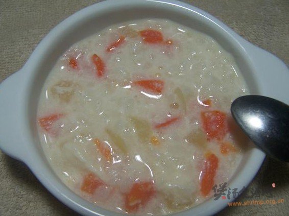 果蔬牛奶粥的做法