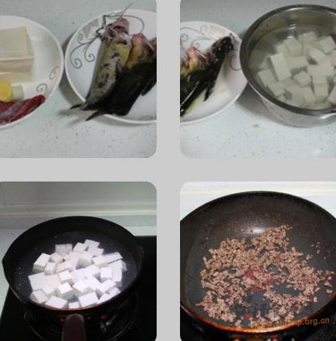 麻婆豆腐炖黄辣丁的做法