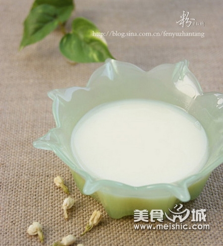 茉莉花豆浆的做法