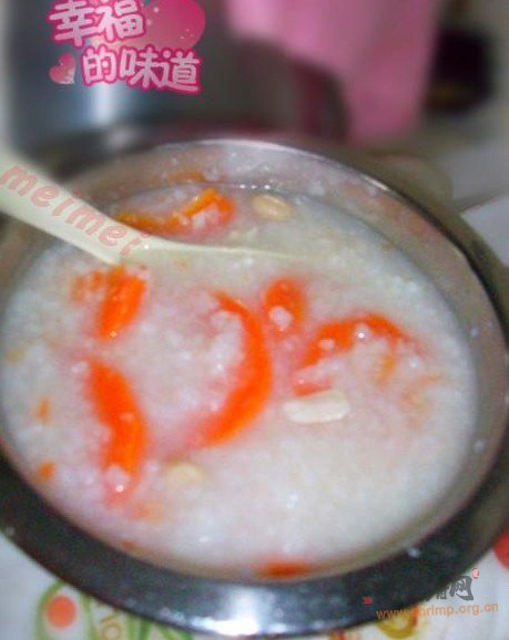 蚝干花生萝卜粥的做法